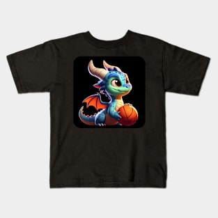 Rufie the Dragon - Basketball #8 Kids T-Shirt